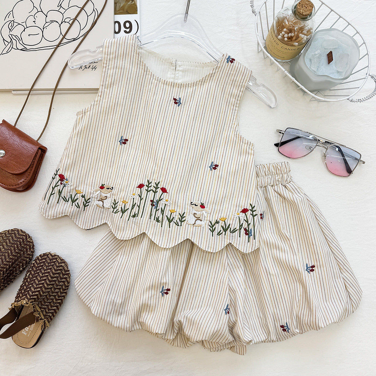 Meadow Bunny Bubble Short Set