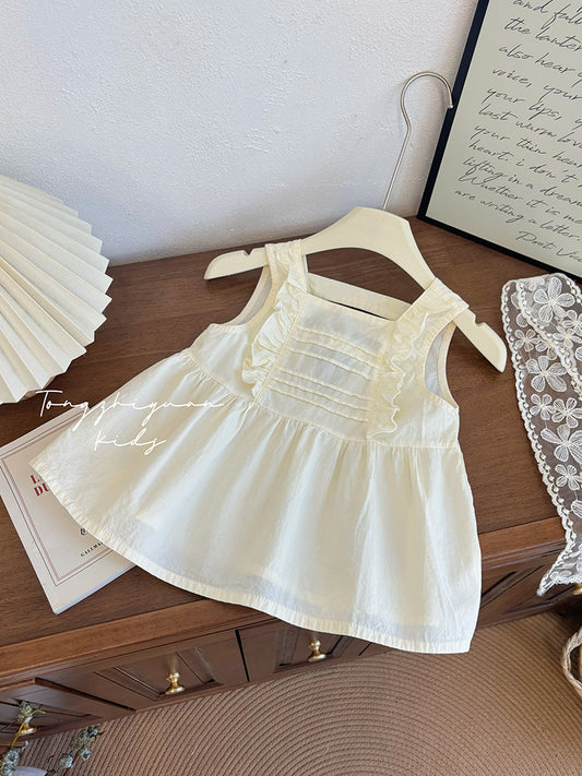 Ruffle Detail Ivory Baby Blouse