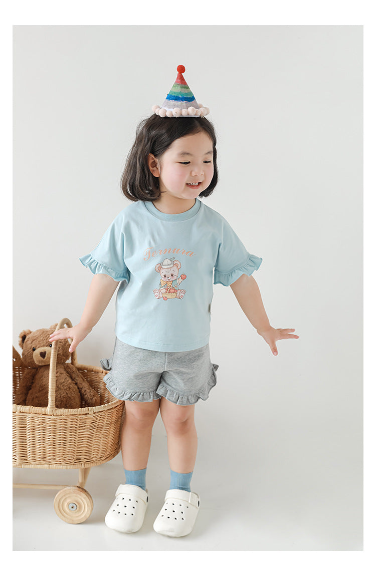Ruffle Hem Shorts