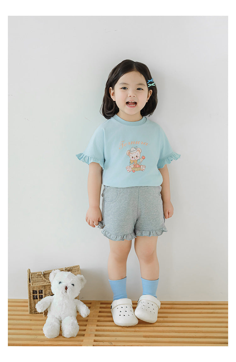 Ruffle Hem Shorts