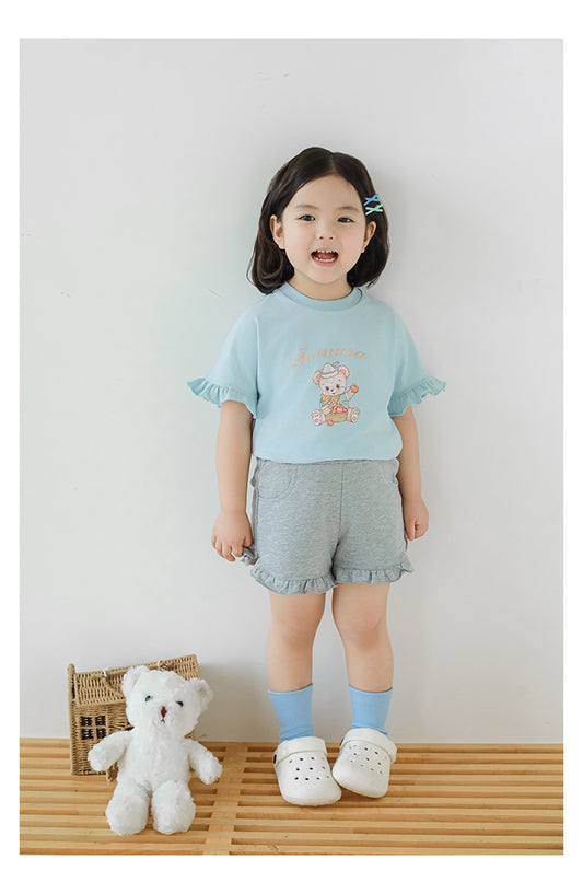 Ruffle Hem Shorts