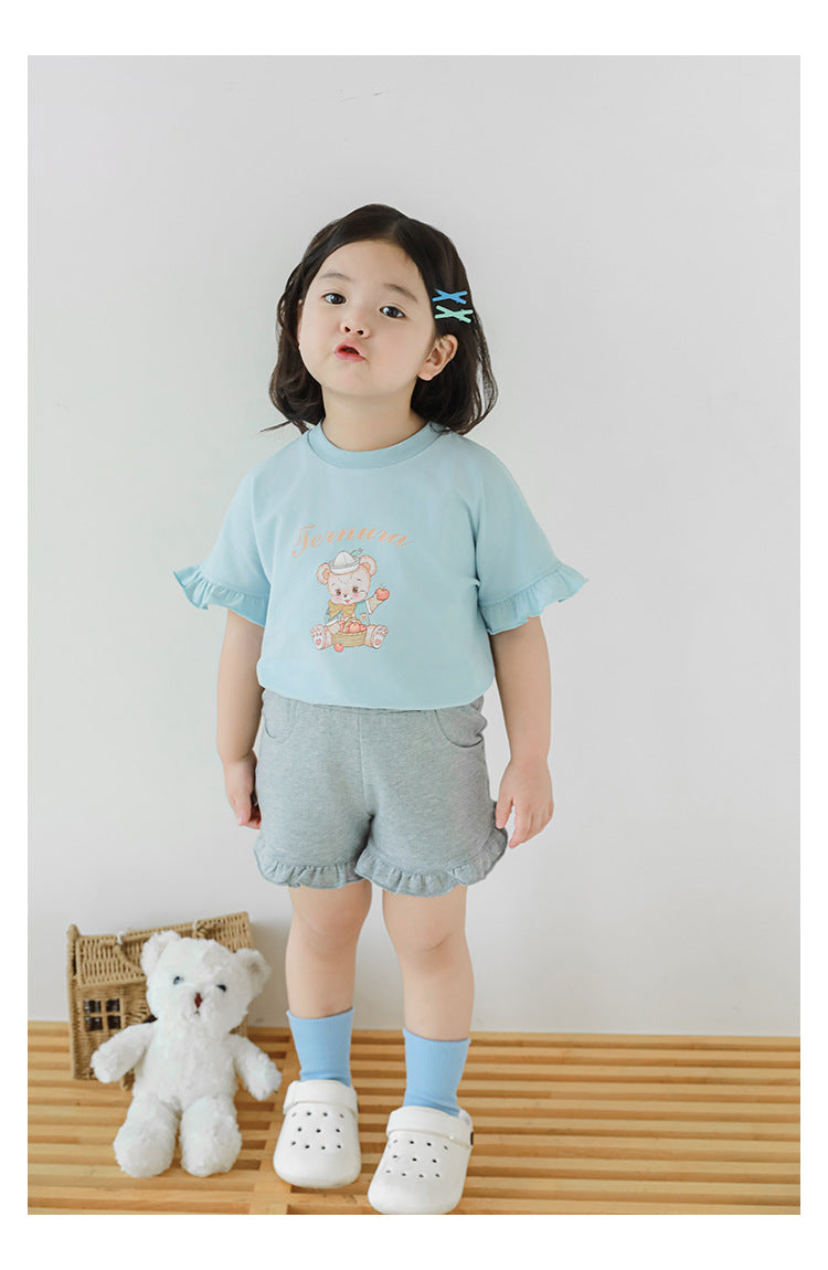 Ruffle Hem Shorts