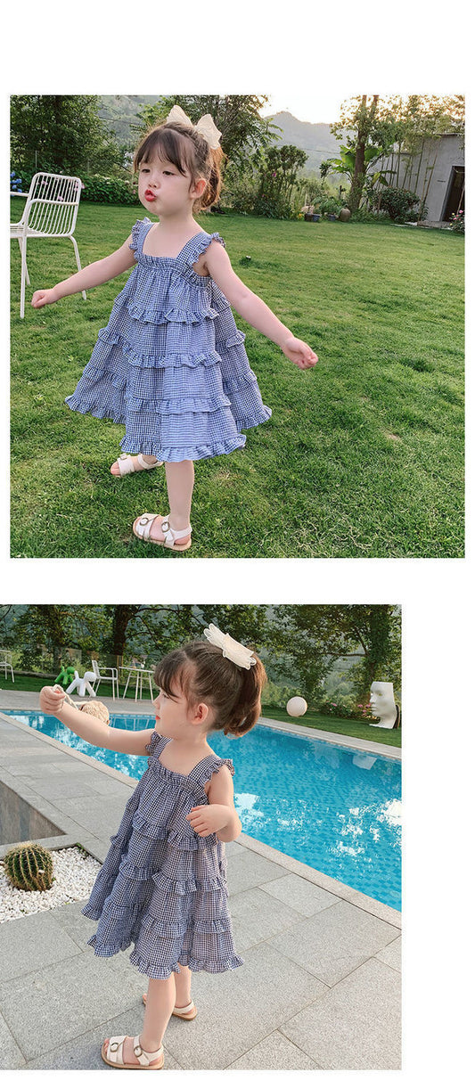 Bluebell Gingham Twirl Dress
