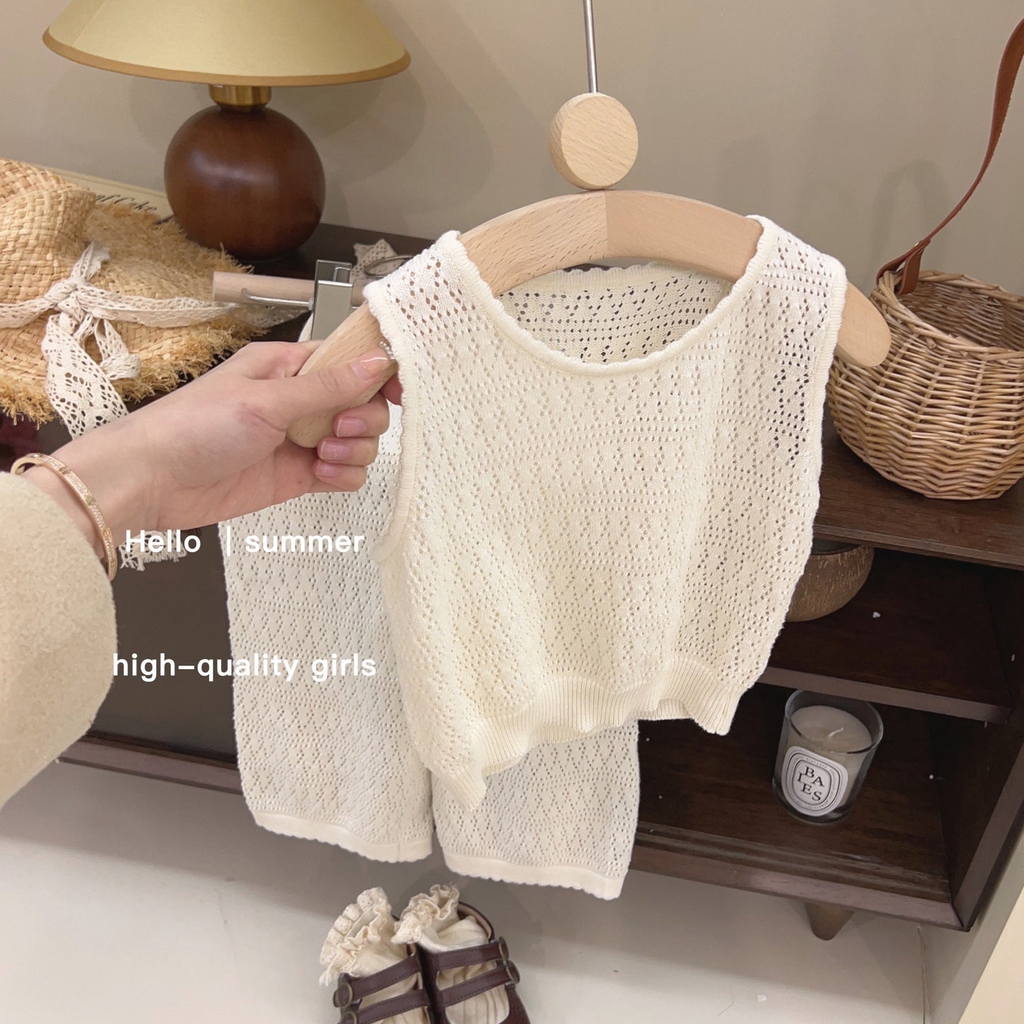 Cream Knit Summer Set