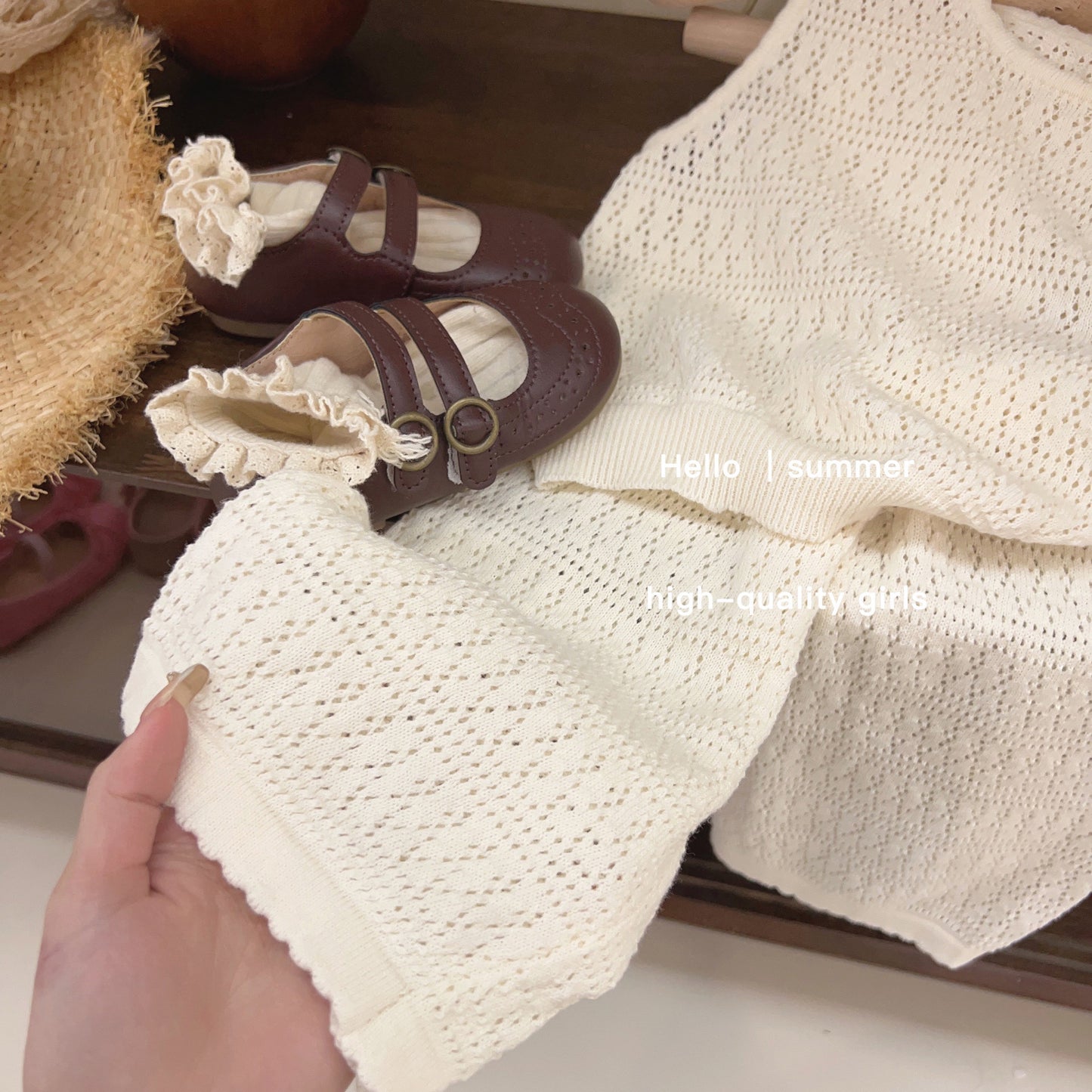 Cream Knit Summer Set