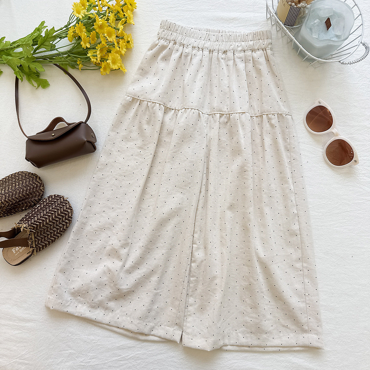 Vintage Lace Tiered Pant Set