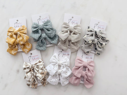 Little Garden Fabric Bows