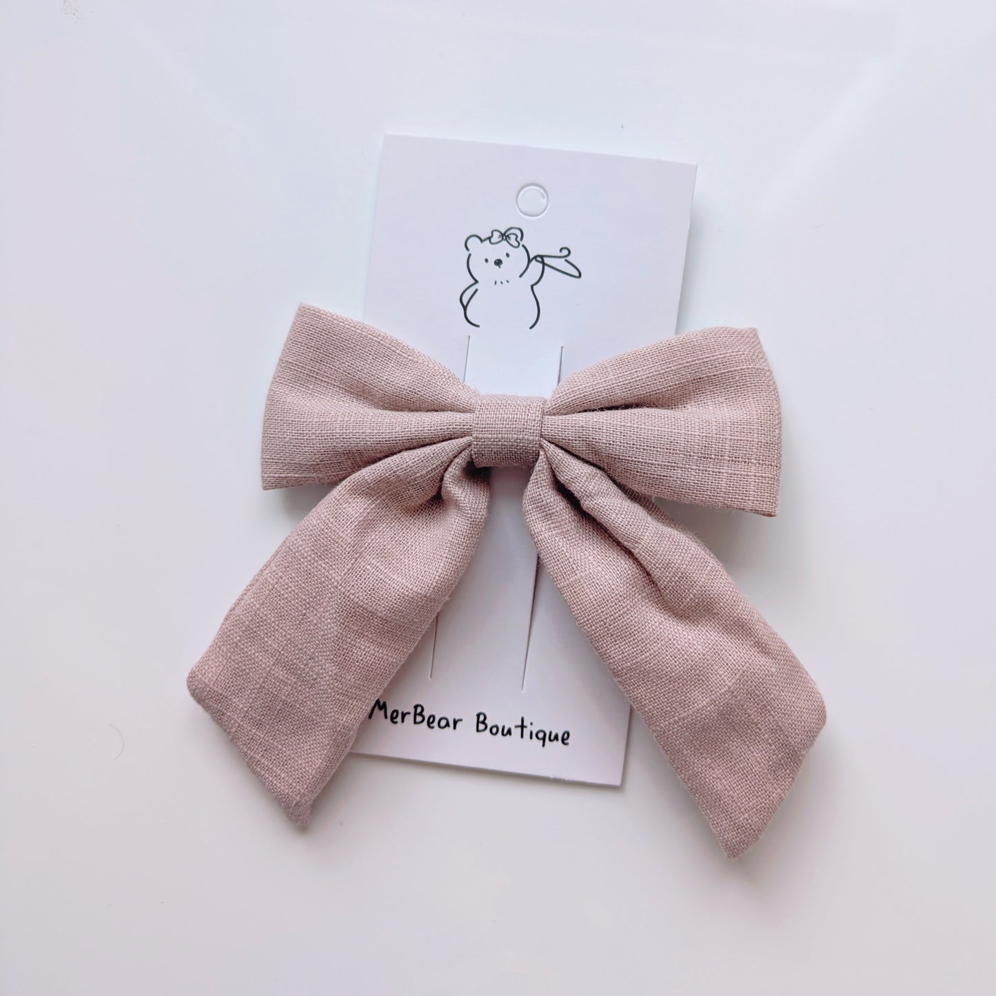 Large Cotton Hair Clips