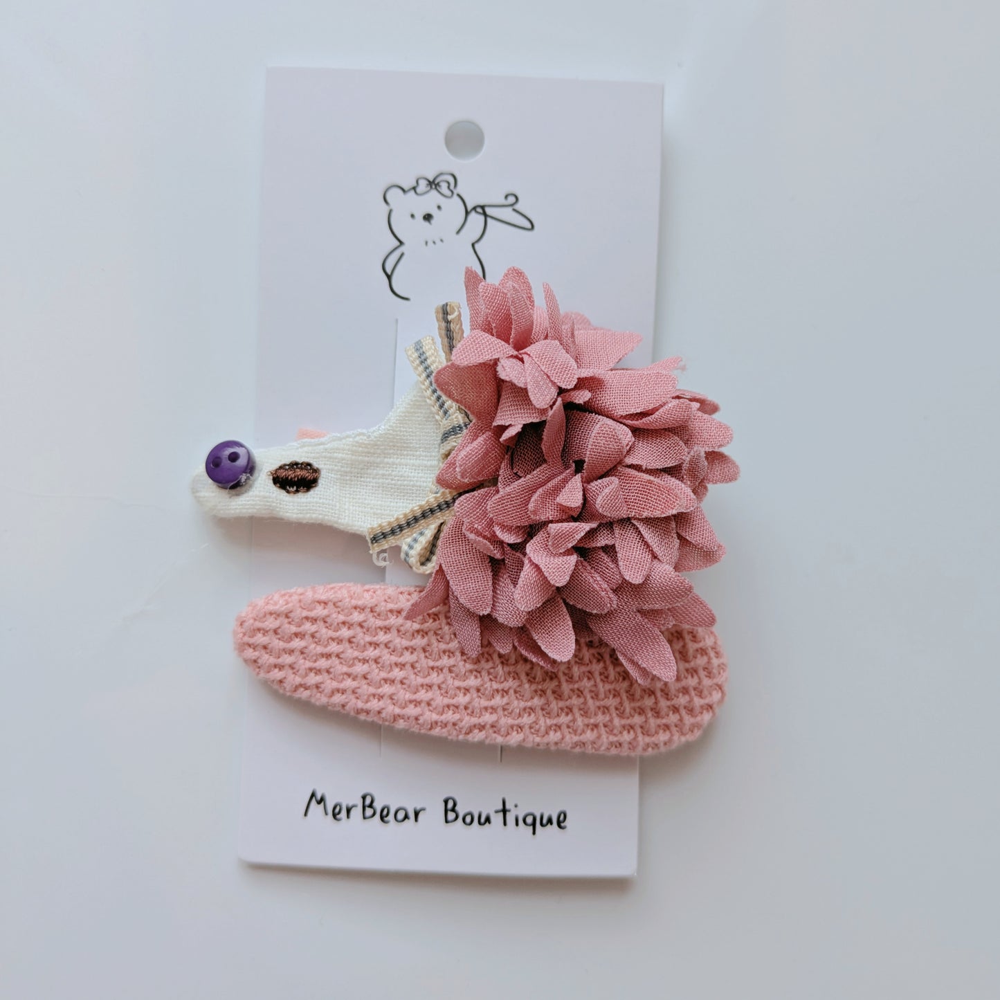 Pink Bow Clips