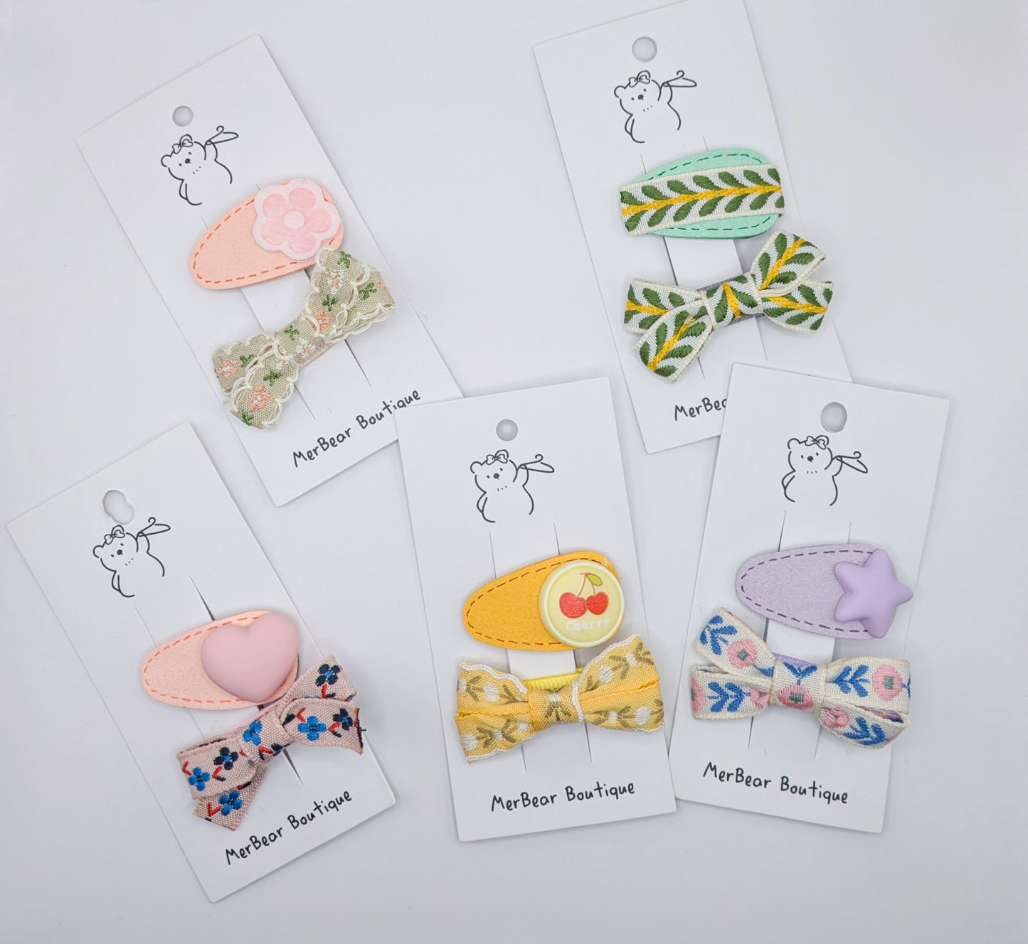 Sweet Garden Hair Clip Sets