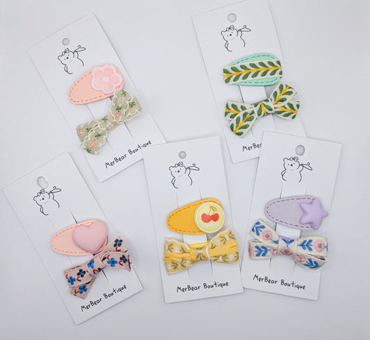 Sweet Garden Hair Clip Sets