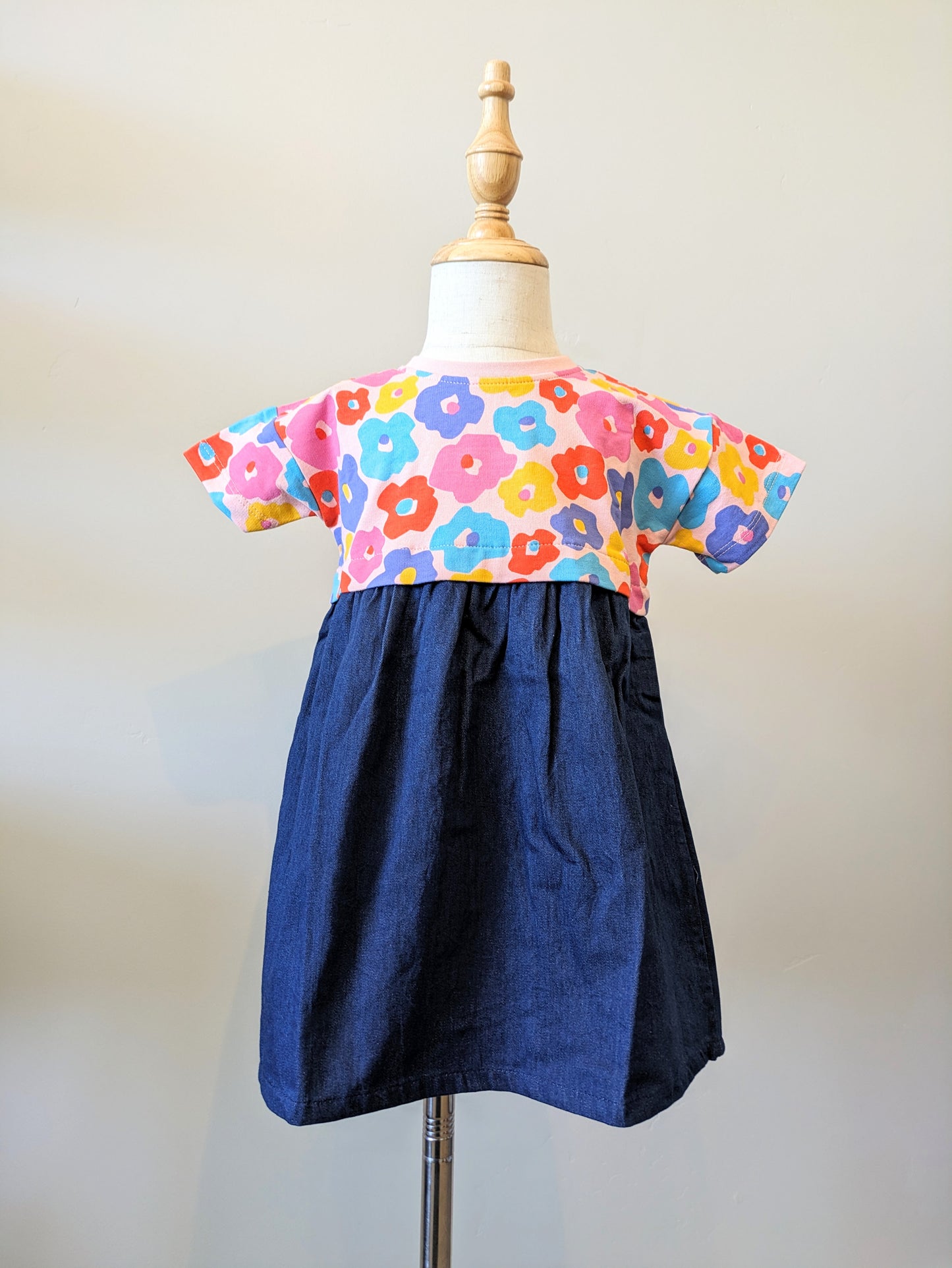 Flower Jean Dress