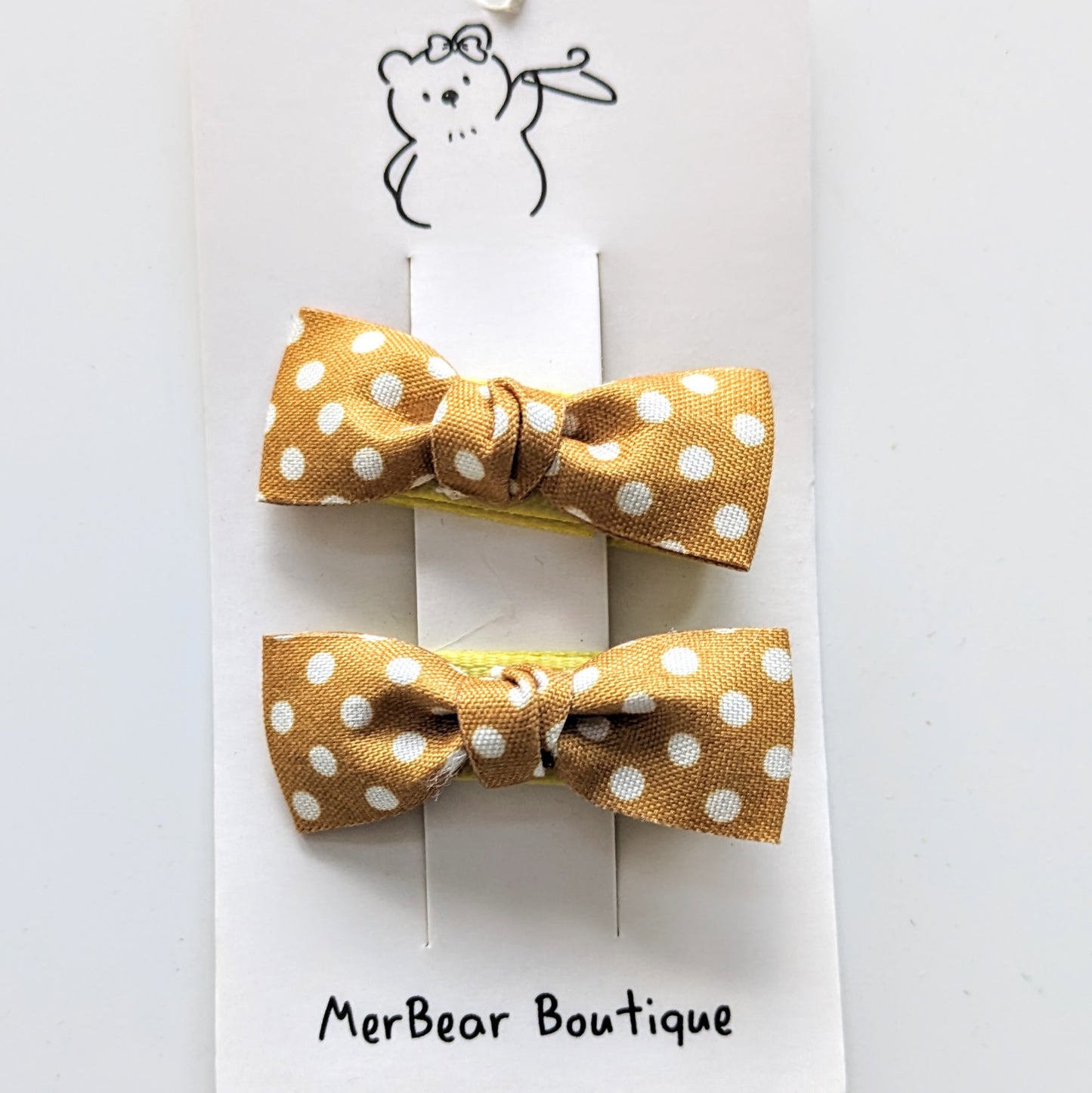 Hair Clips - Yellow