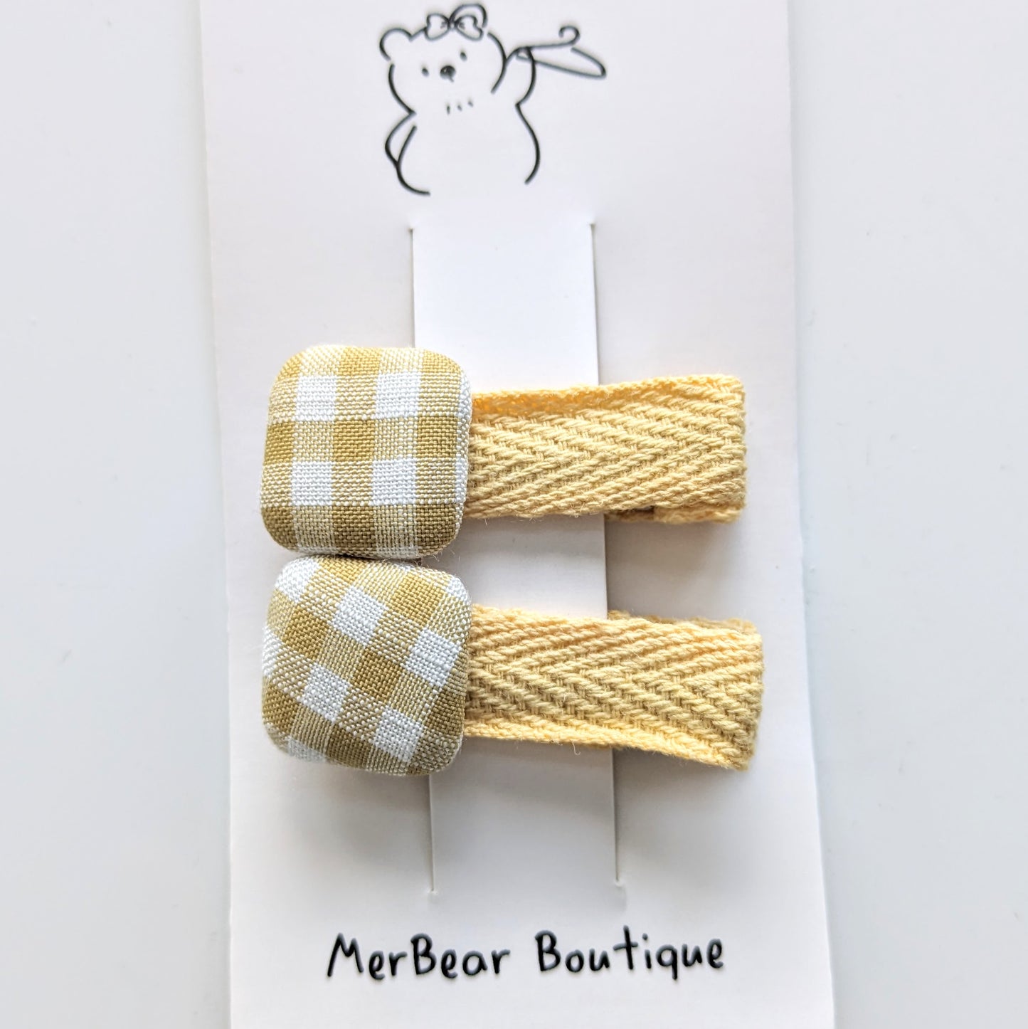 Hair Clips - Yellow