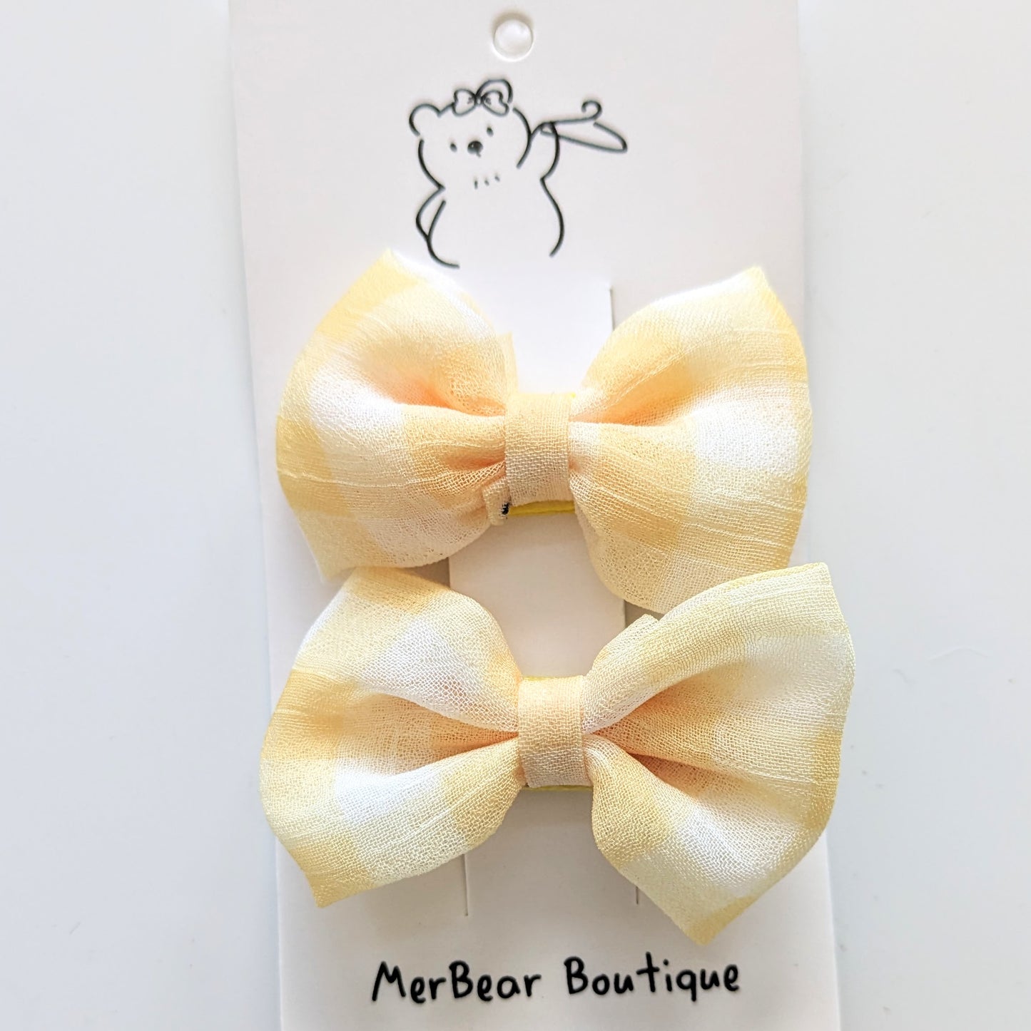 Hair Clips - Yellow