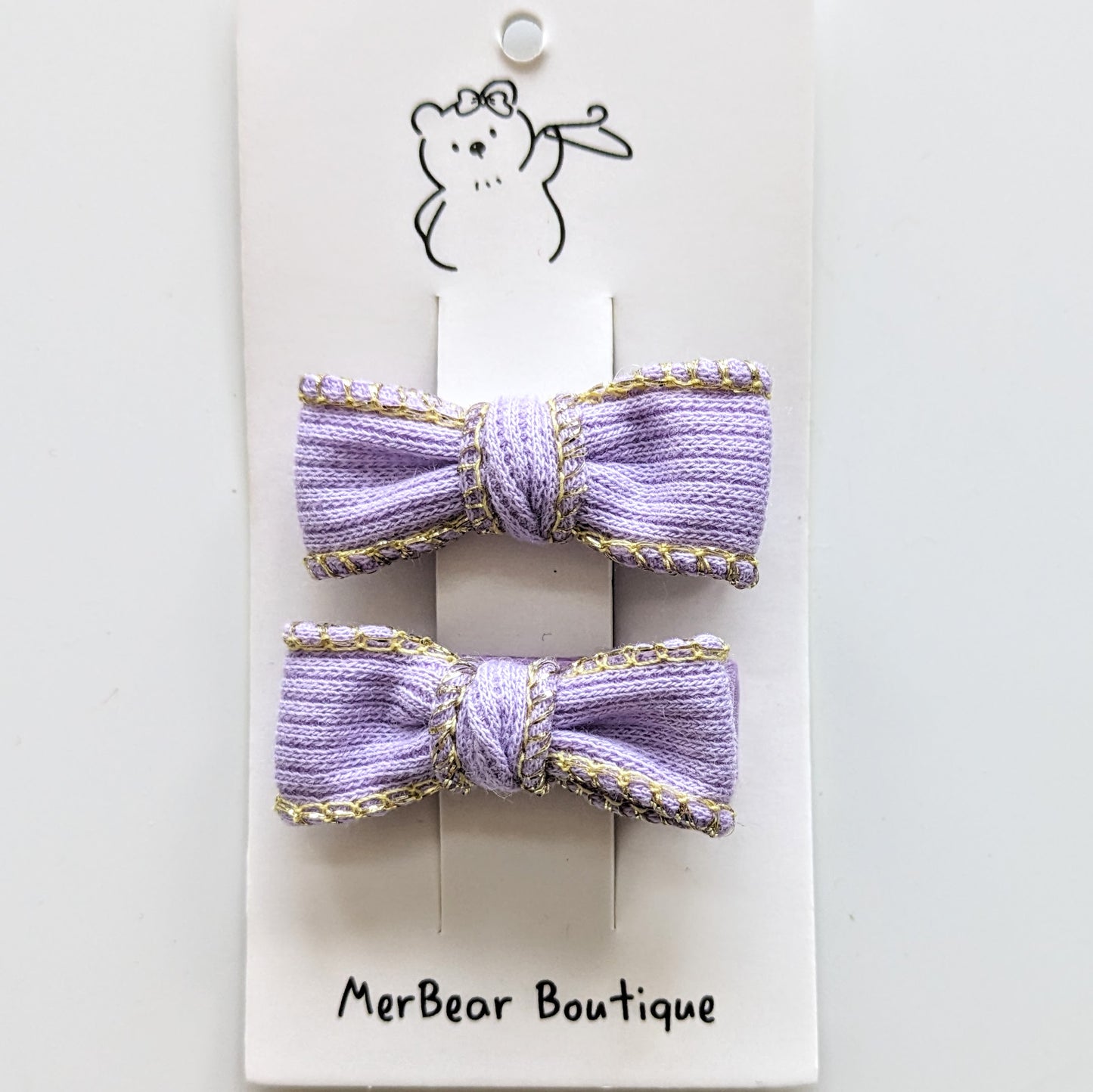 Hair Clips - Purple/Pink