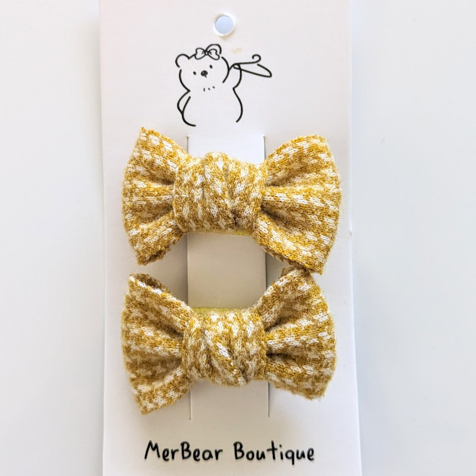 Hair Clips - Yellow