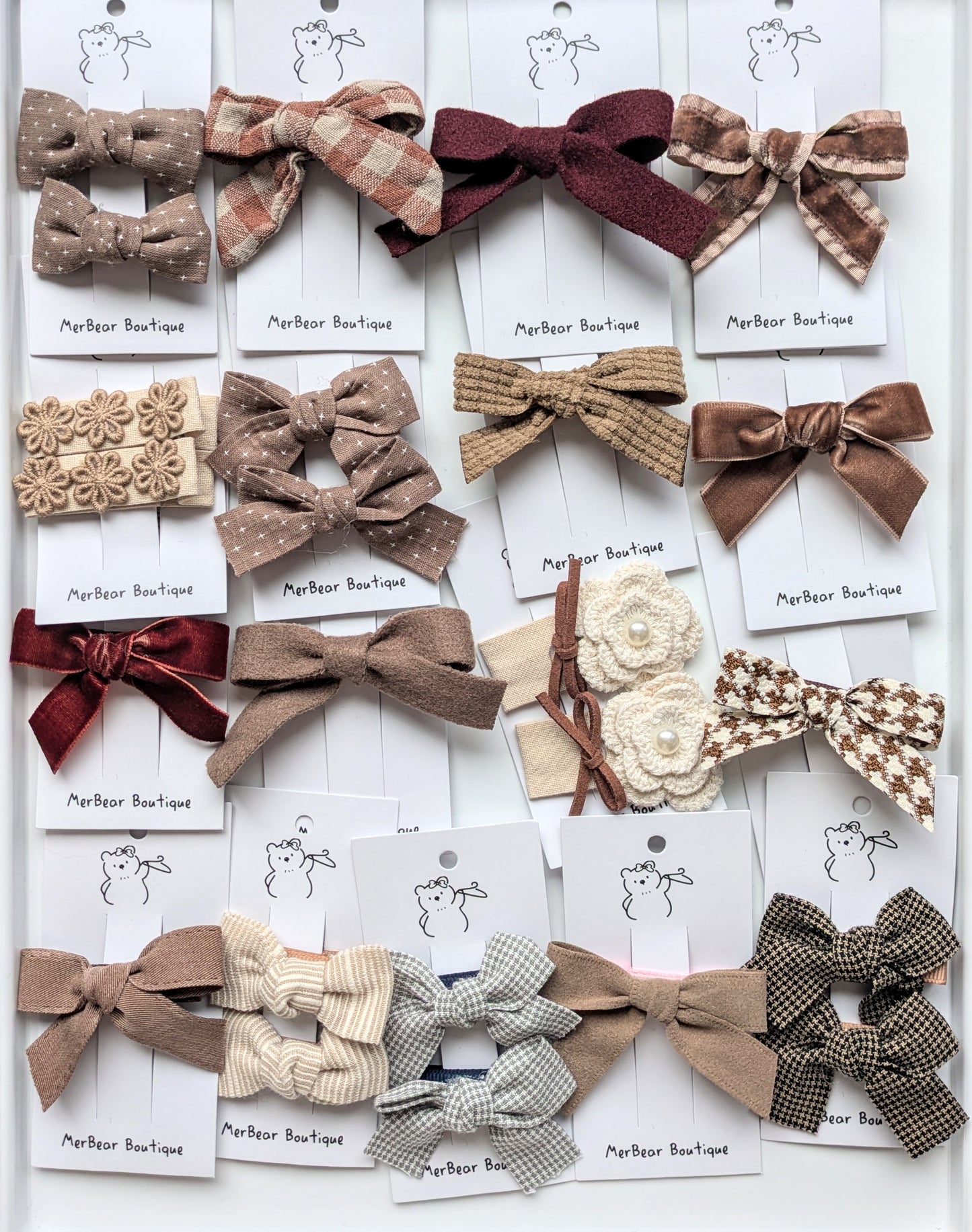 Neutral Hair Bows