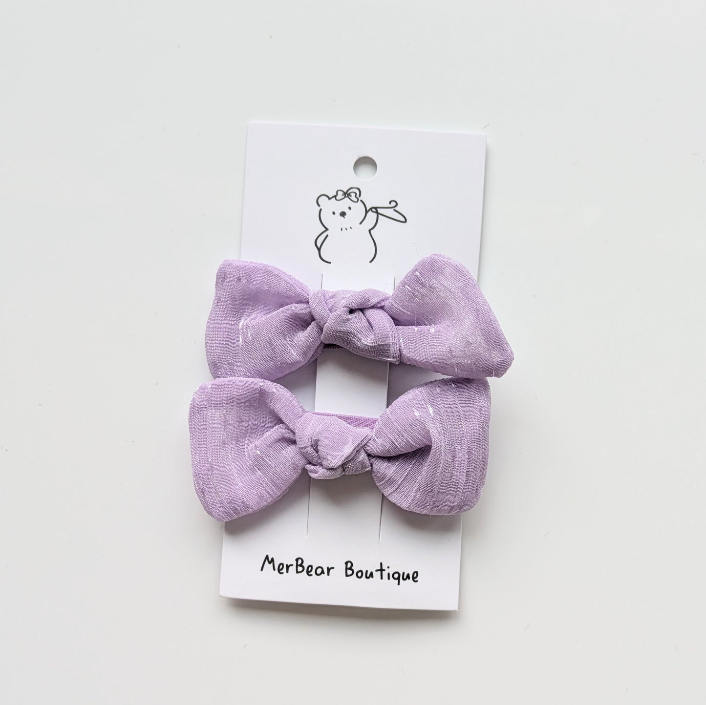 Purple Hair Bows