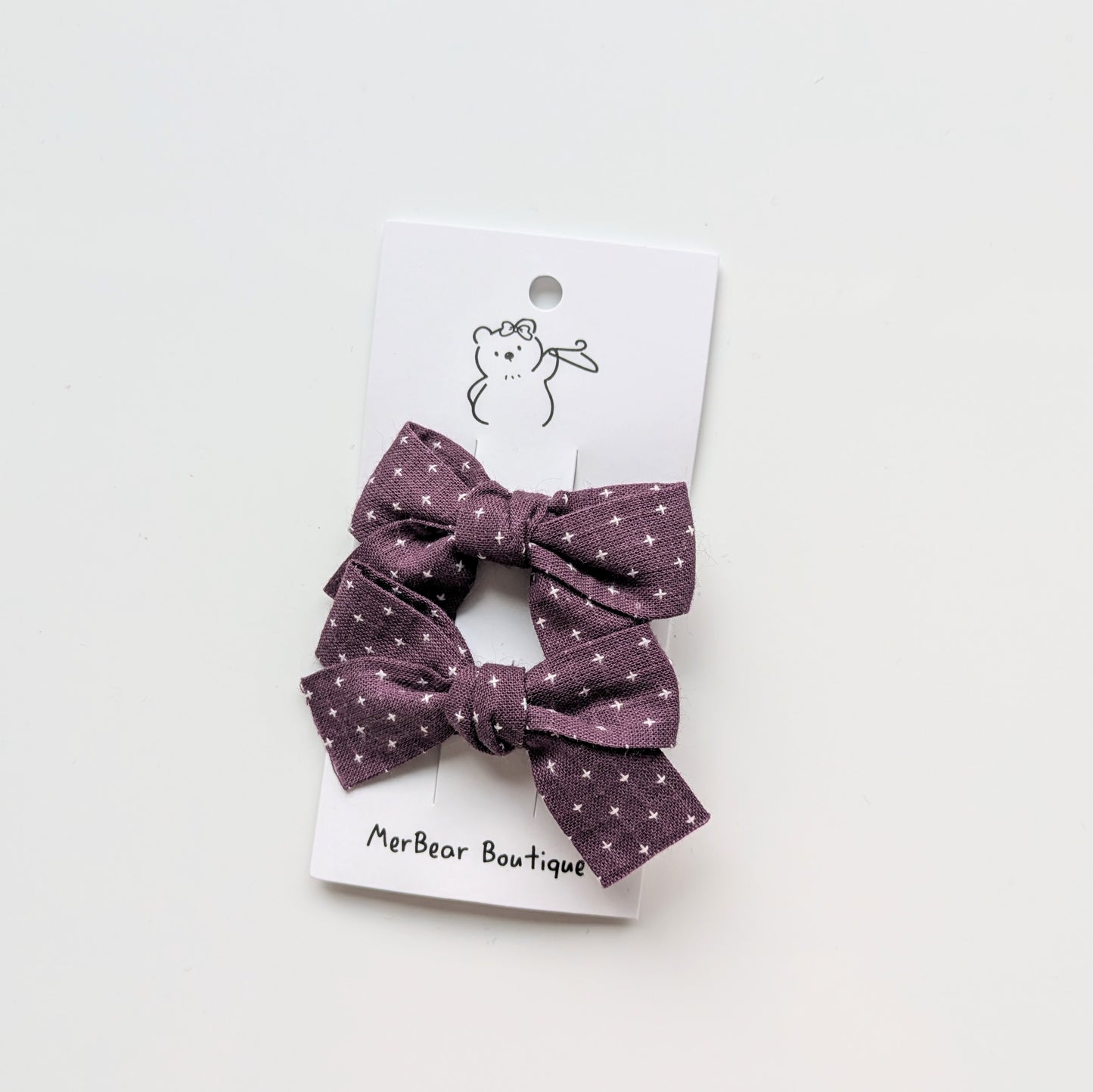 Purple Hair Bows