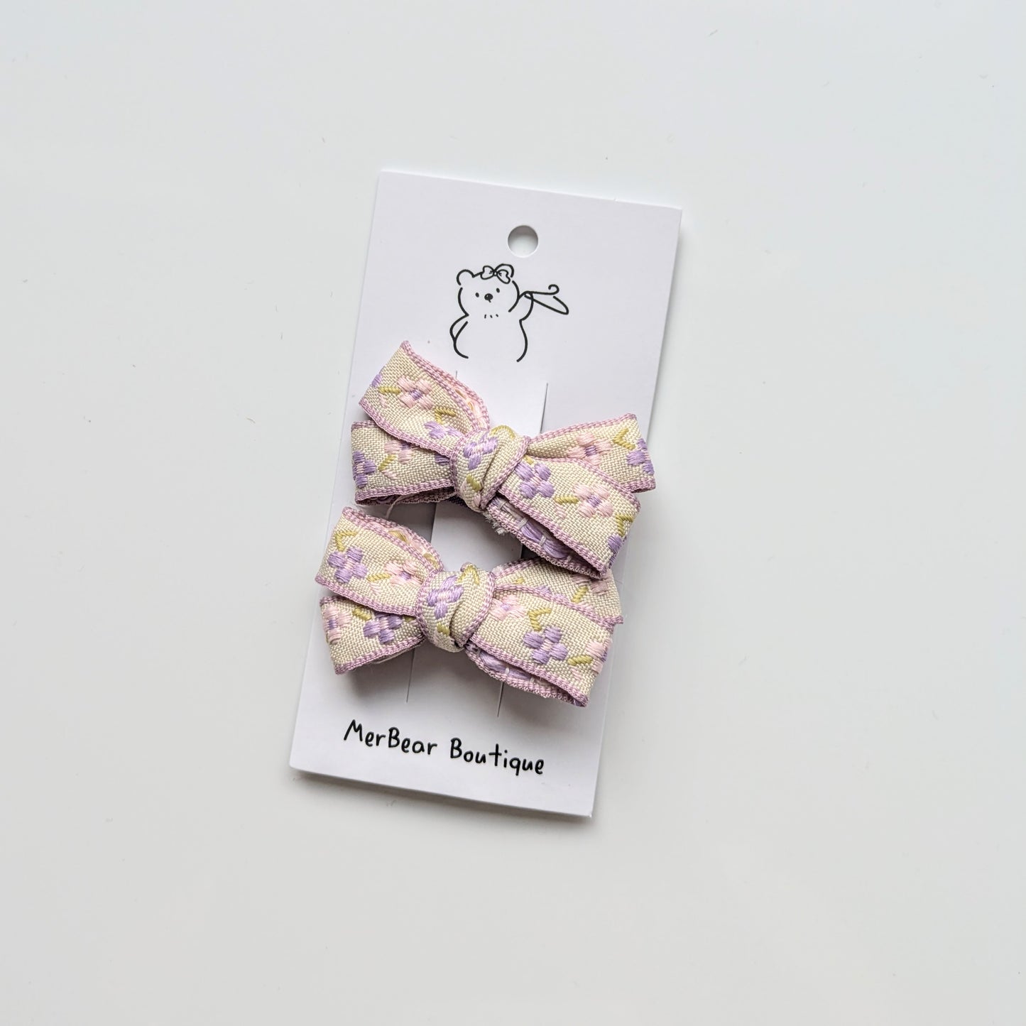 Purple Hair Bows