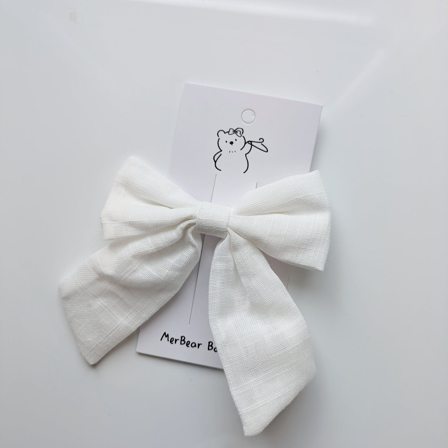 Large Cotton Hair Clips