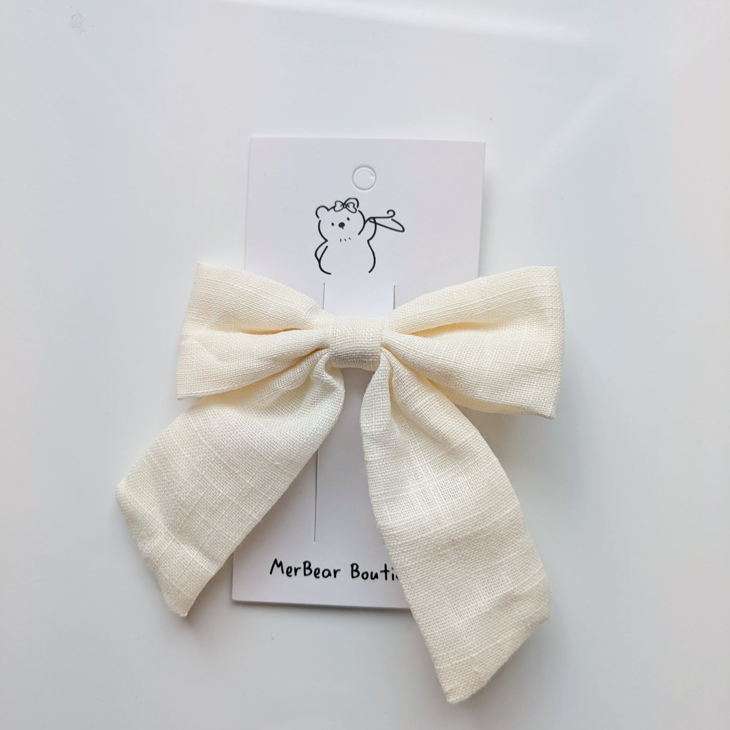 Large Cotton Hair Clips