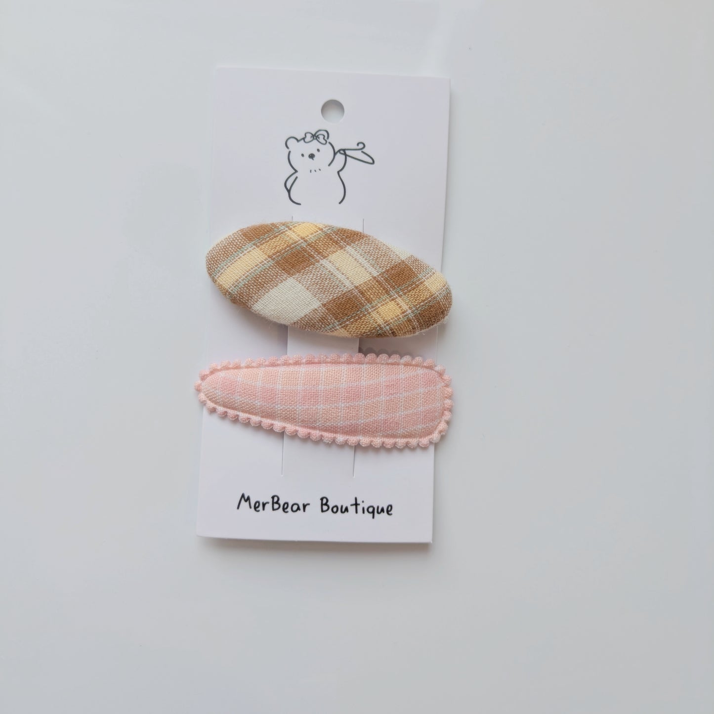 Pink Bow Clips