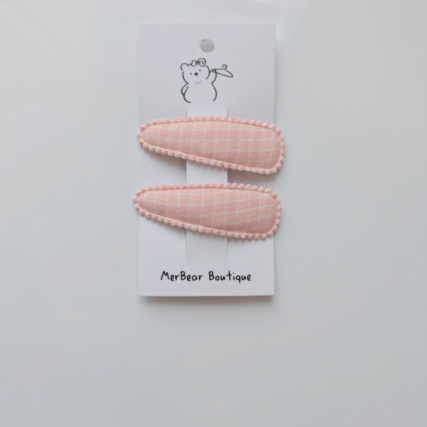 Pink Bow Clips