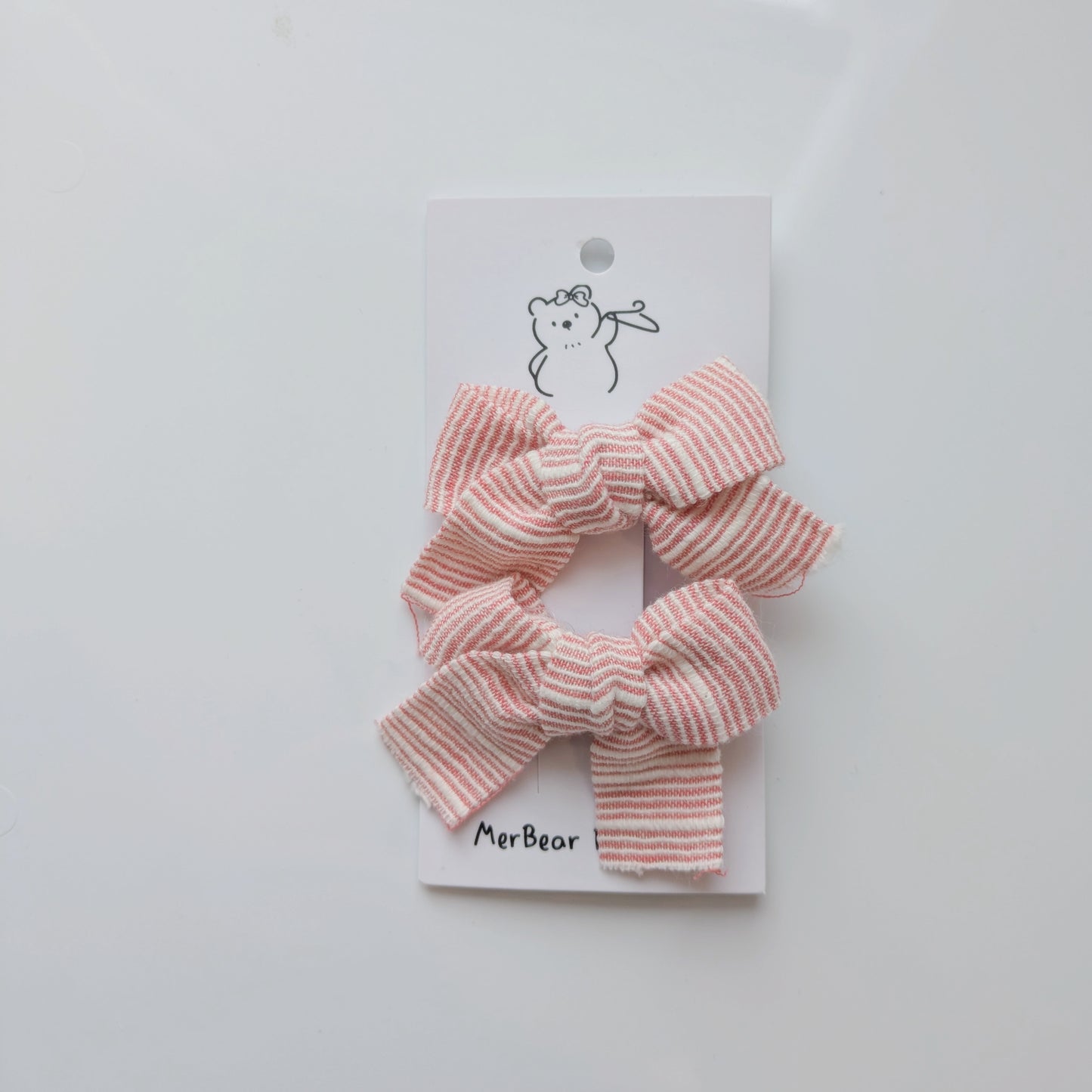Pink Bow Clips