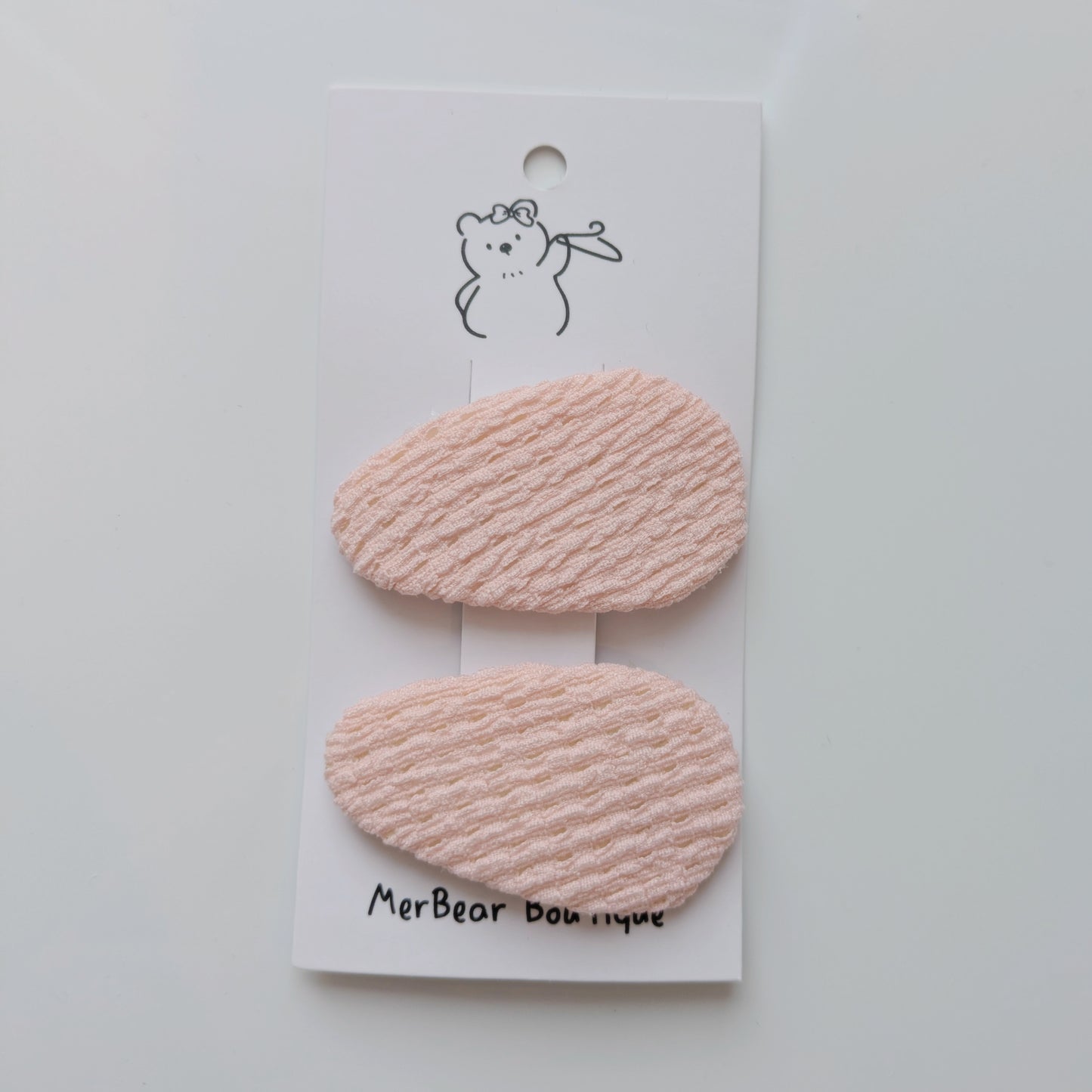 Pink Bow Clips