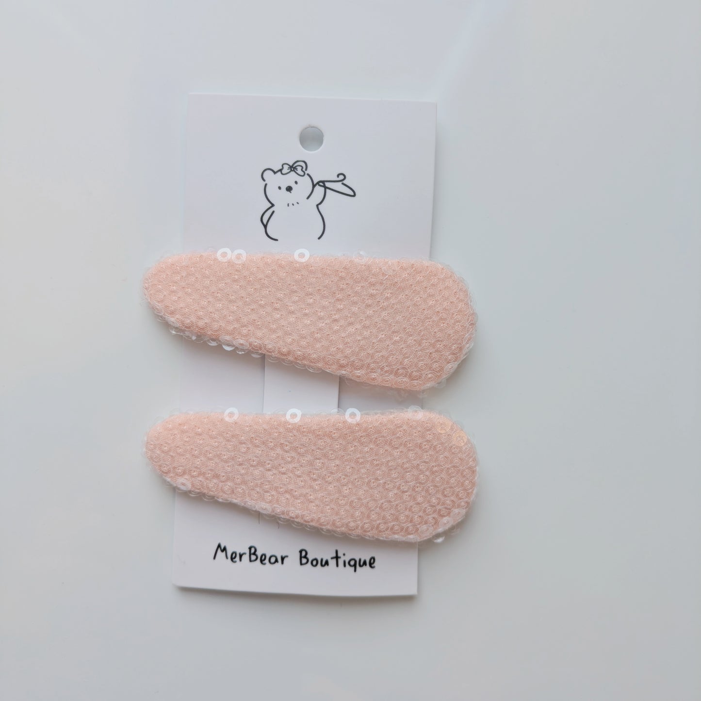 Pink Bow Clips