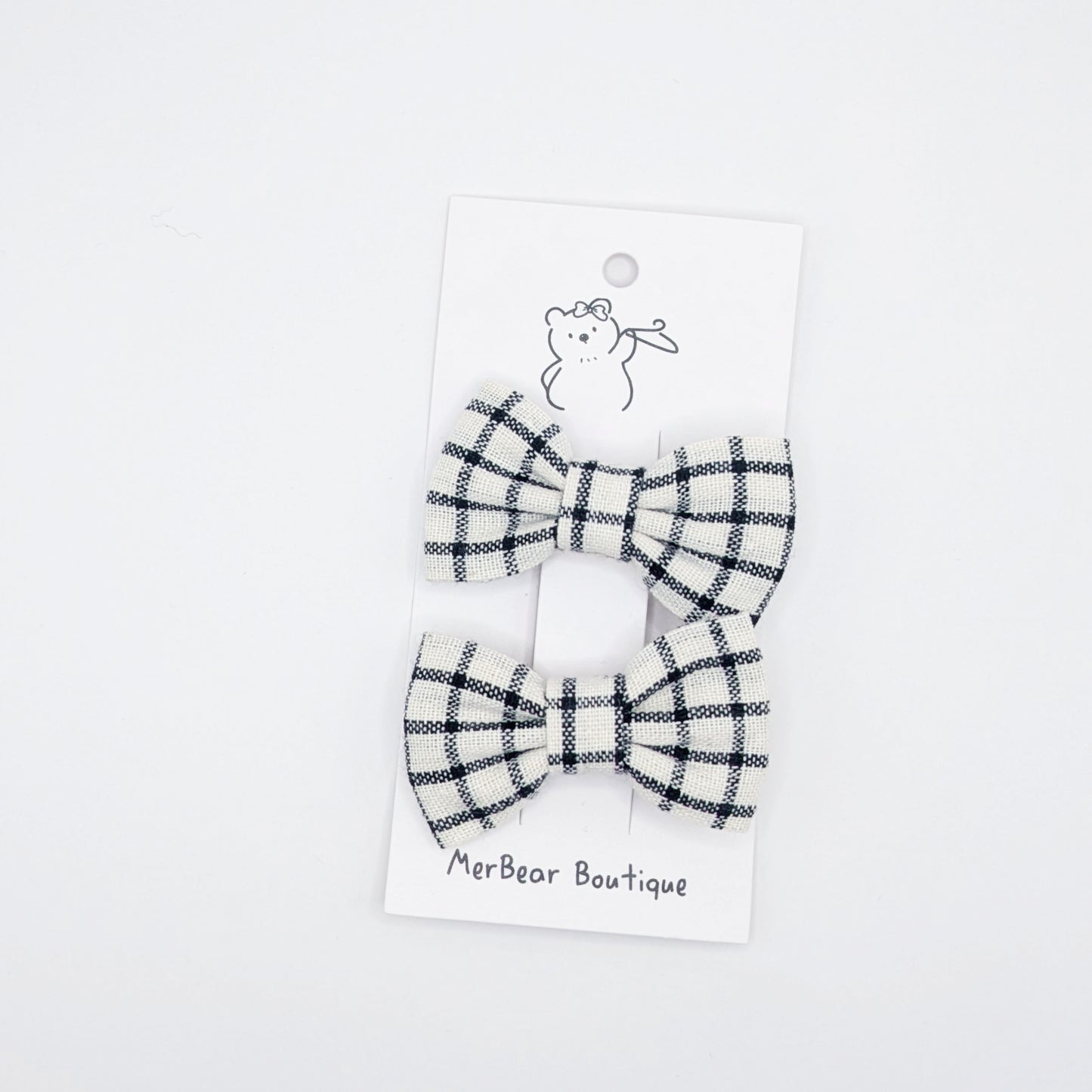Black Bow Clips