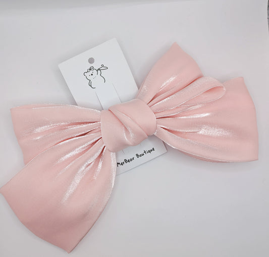Shimmer Satin Bow - Pink, Red, Purple and Cream