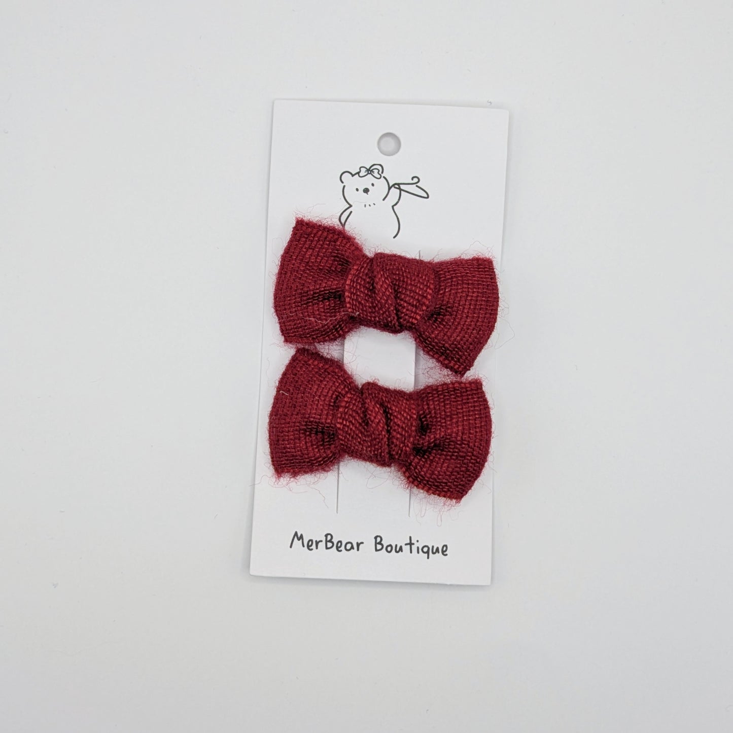 Festive Bow Hair Clip Sets (Set of 2)