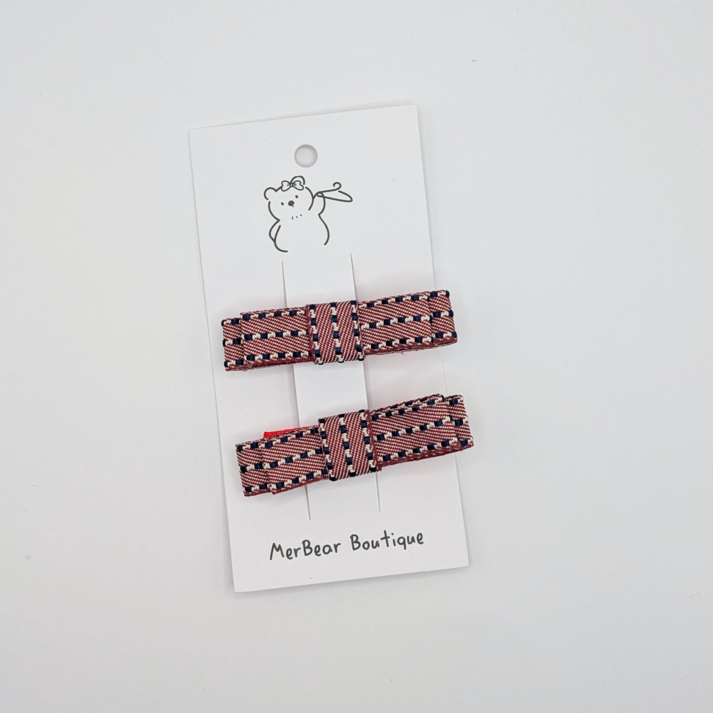 Festive Bow Hair Clip Sets (Set of 2)