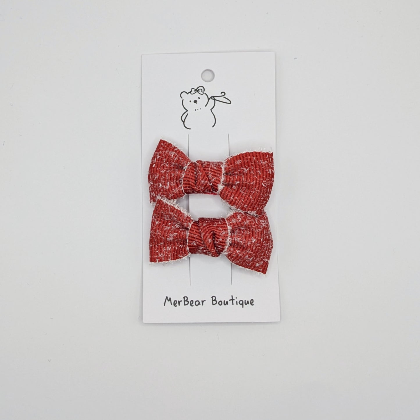 Festive Bow Hair Clip Sets (Set of 2)